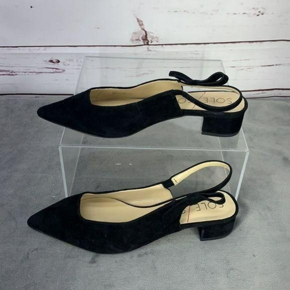 Sole Society Suede Sling-Back Pumps-Manalynn - Picture 5 of 9